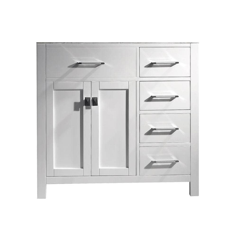 Virtu USA Caroline Parkway 36 in W Bath Vanity Cabinet Only in White