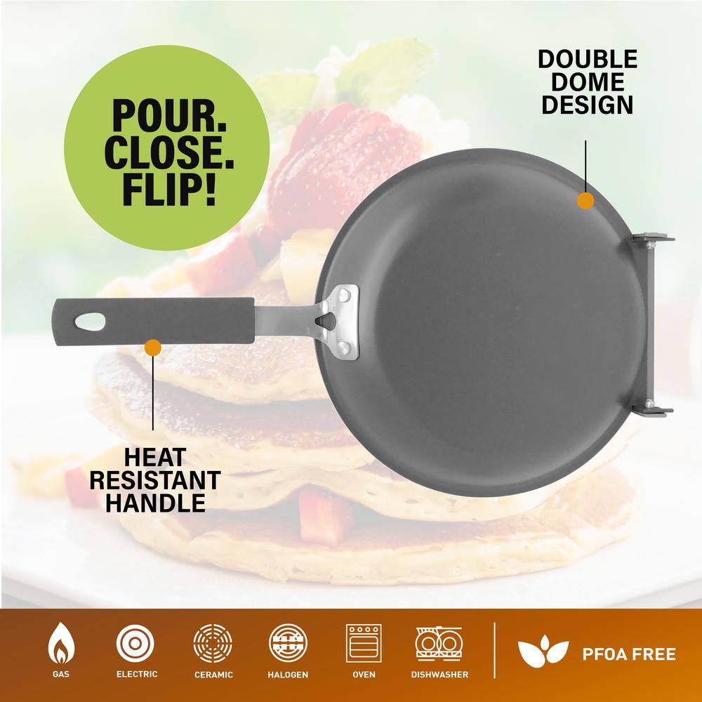 Gotham Steel 7 In. Non-Stick Ti-Ceramic Pancake Bonanza The Easy Double Flip Pan 2049