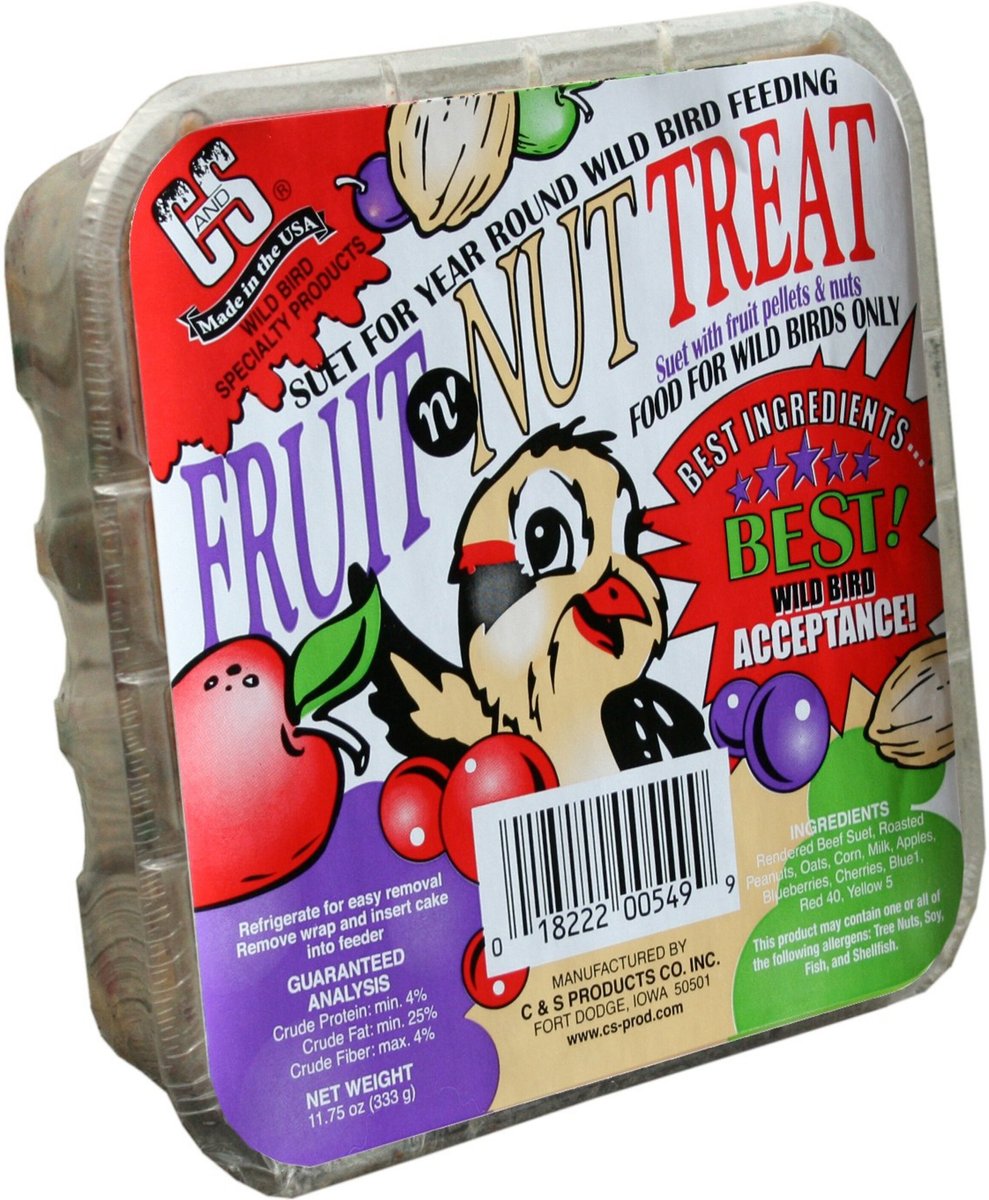 CandS Fruit n' Nut Treat Suet Wild Bird Food