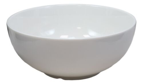 1 Pack Of 2 Large Contemporary Round White Jade Melamine Ramen Pho Vegetable Bowls EBR02