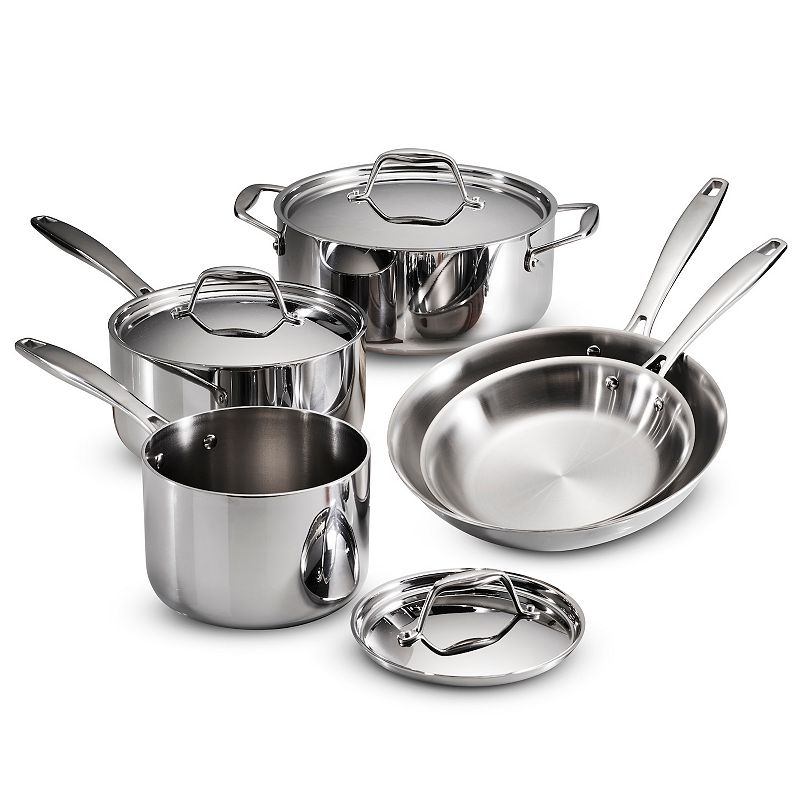 Tramontina Gourmet Tri-Ply 8-pc. Stainless Steel Cookware Set