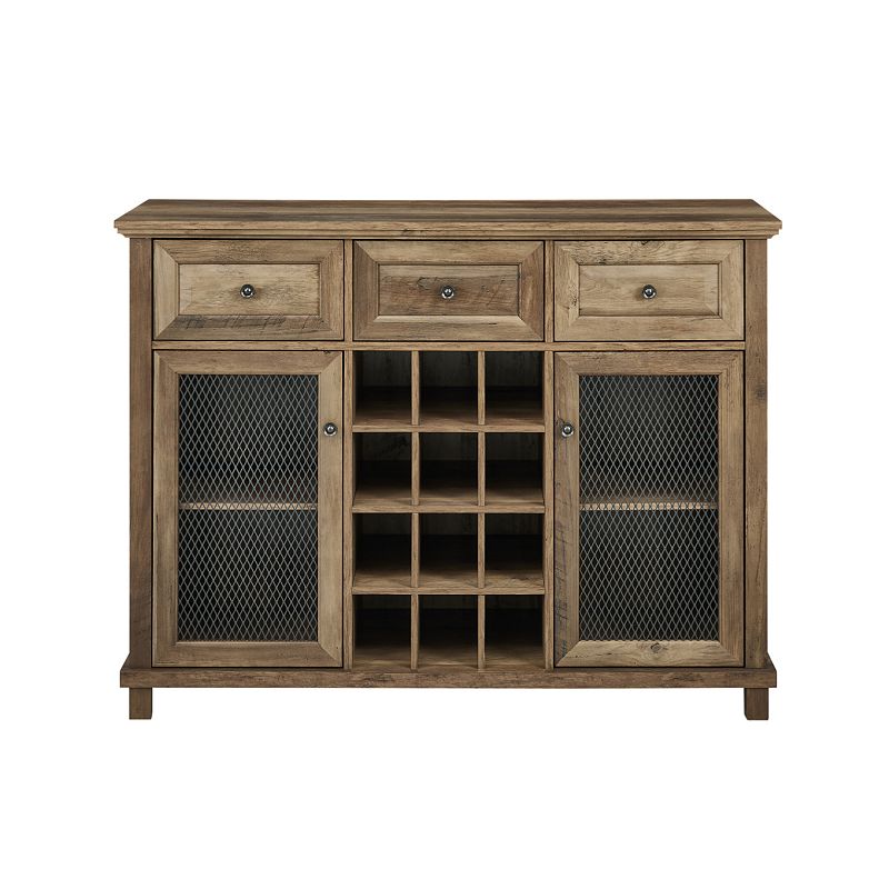 Farmhouse Sideboard Wine Rack Buffet Table