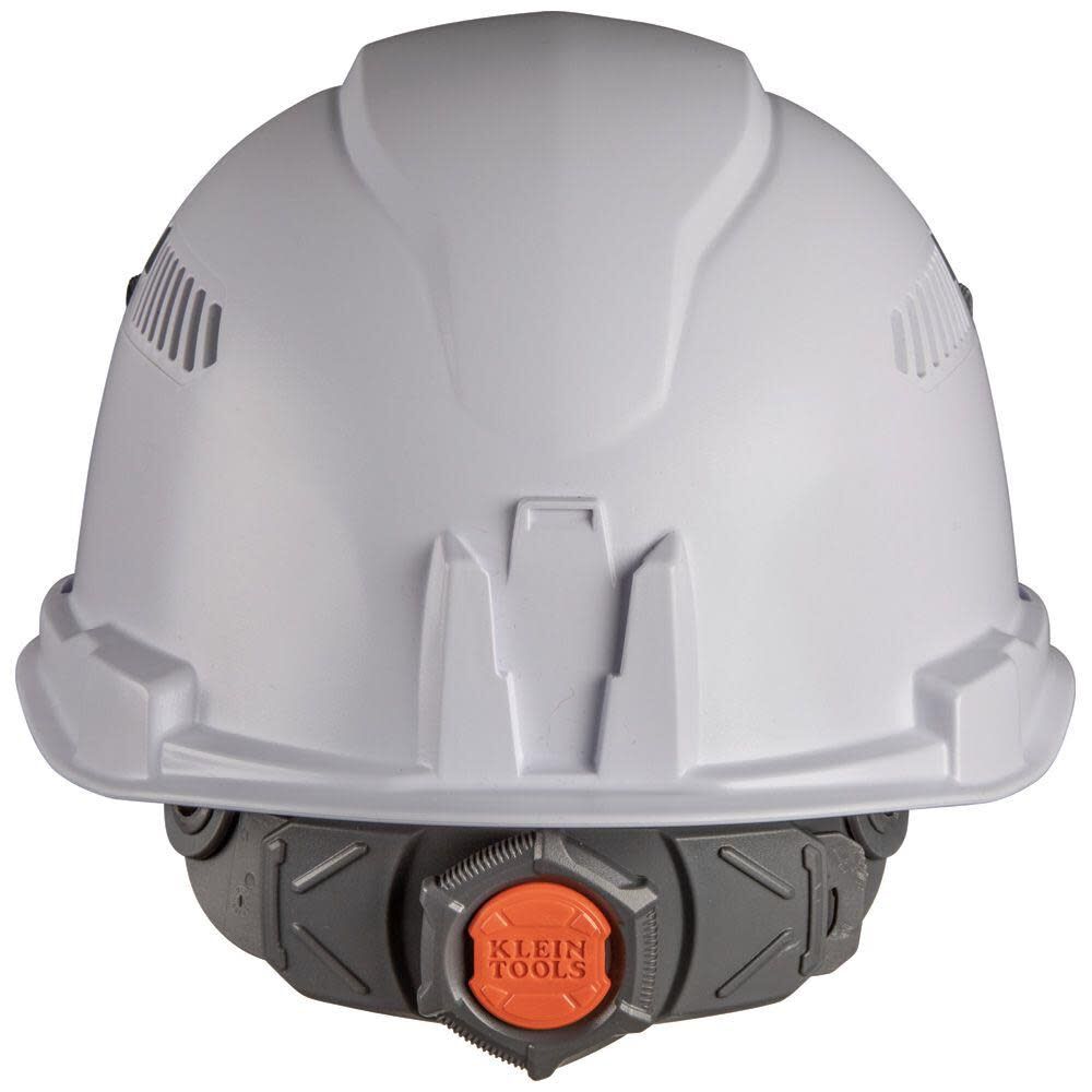 Klein Tools Hard Hat Vented Cap Style with Rechargeable Headlamp White 60113RL from Klein Tools