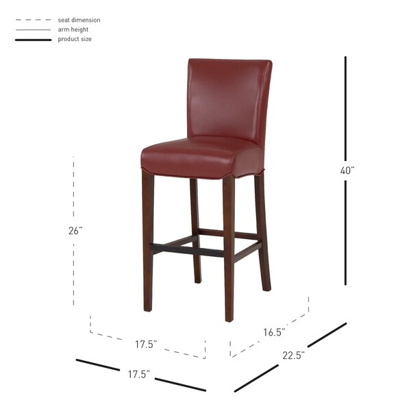 Milton Bonded Leather Counter Stool