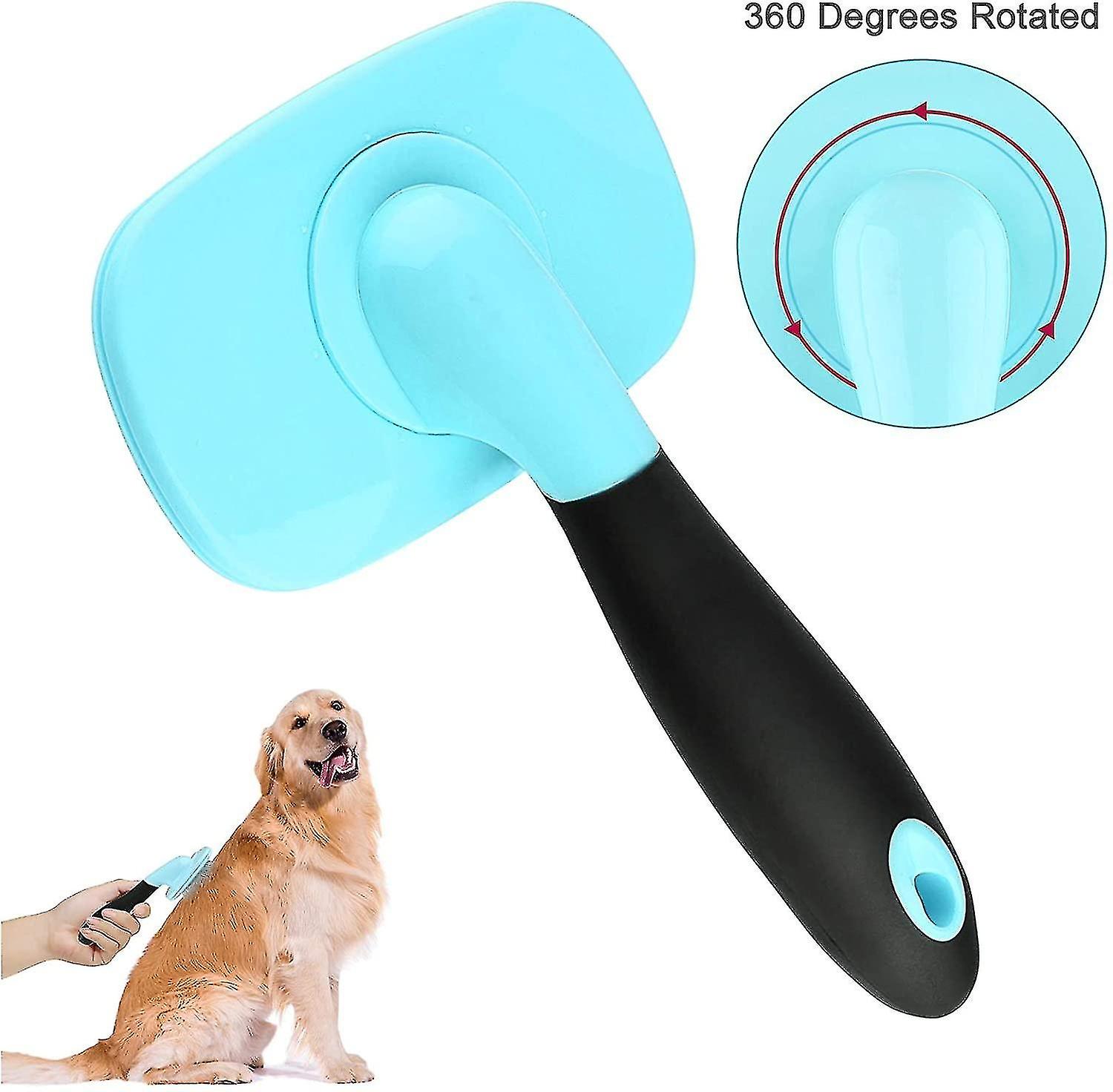 Self-cleaning Slicker Brush For Dogs Cats The Ultimate Dog Brush For Fur， Comb For Grooming Long Hai