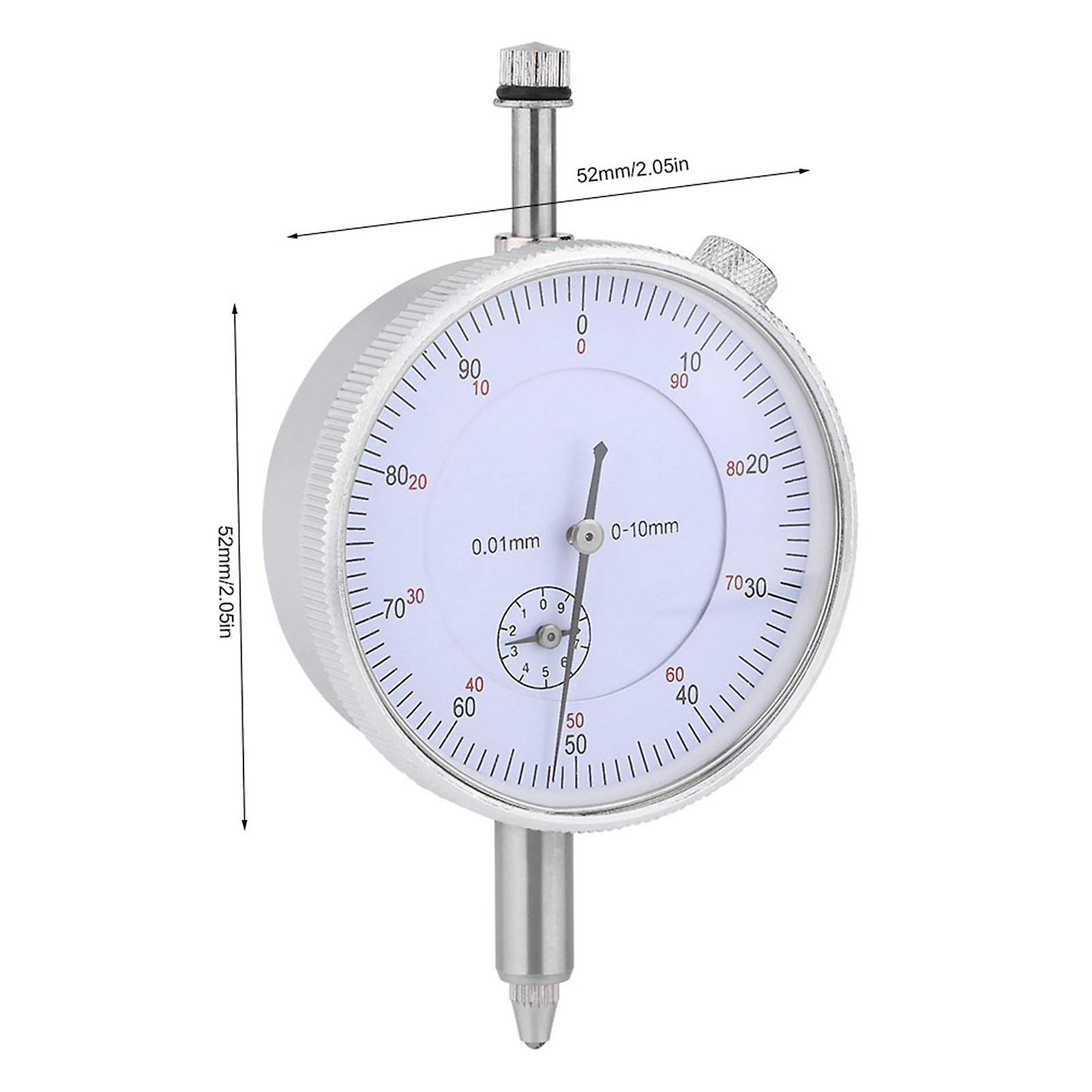 0-10mm Dial Indicator Gauge 0.01mm Accuracy Measuring Meter High Precision Instrument Tool