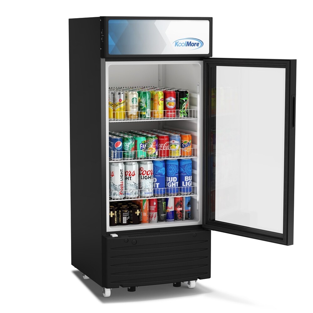 6 cu. ft. One Glass Door Commercial Display Merchandiser Refrigerator (KM MDR 1D 6C)   6 Cu. Ft.