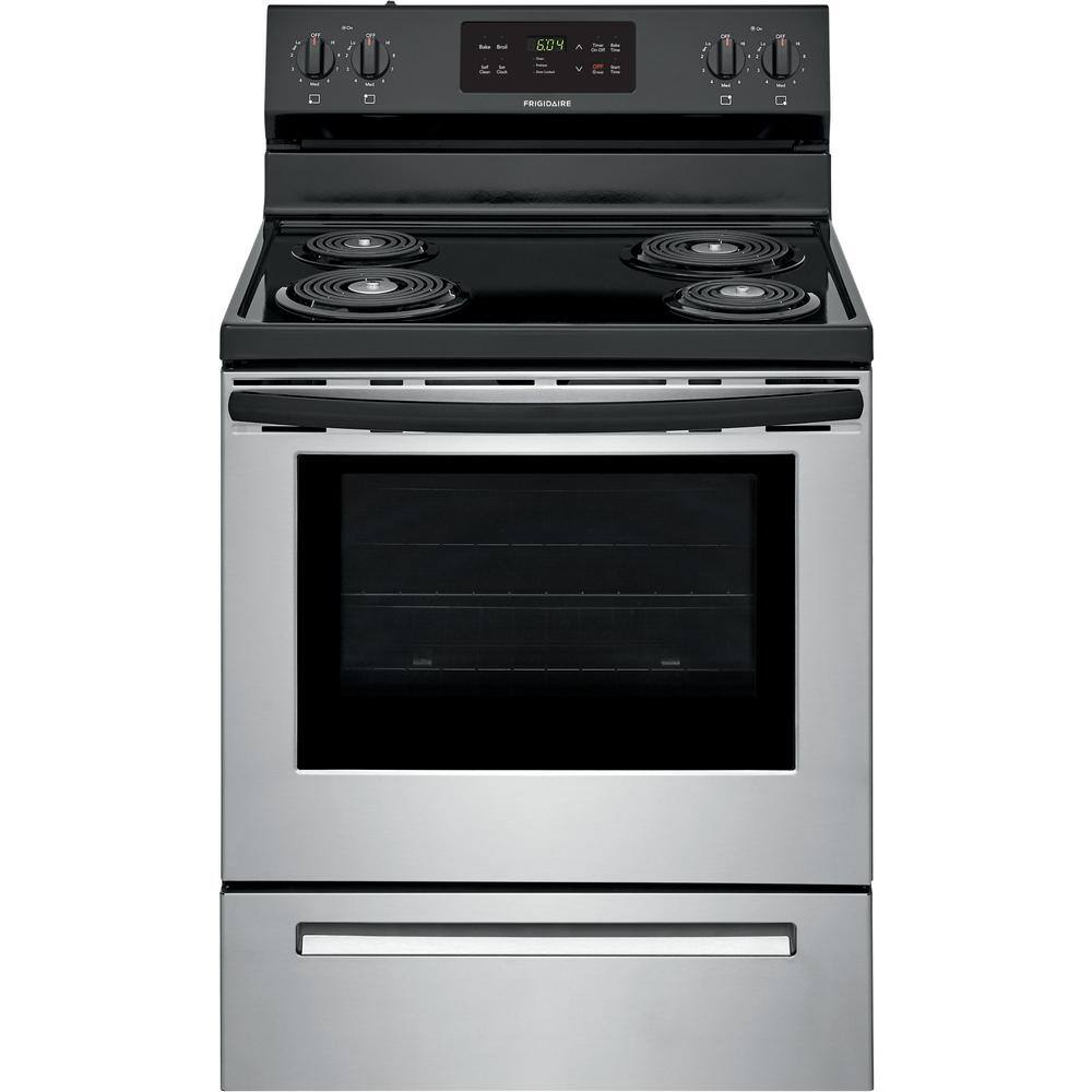 Frigidaire 30 in. 5.3 cu. ft. Electric Range with Self Clean in Stainless Steel FFEF3016VS