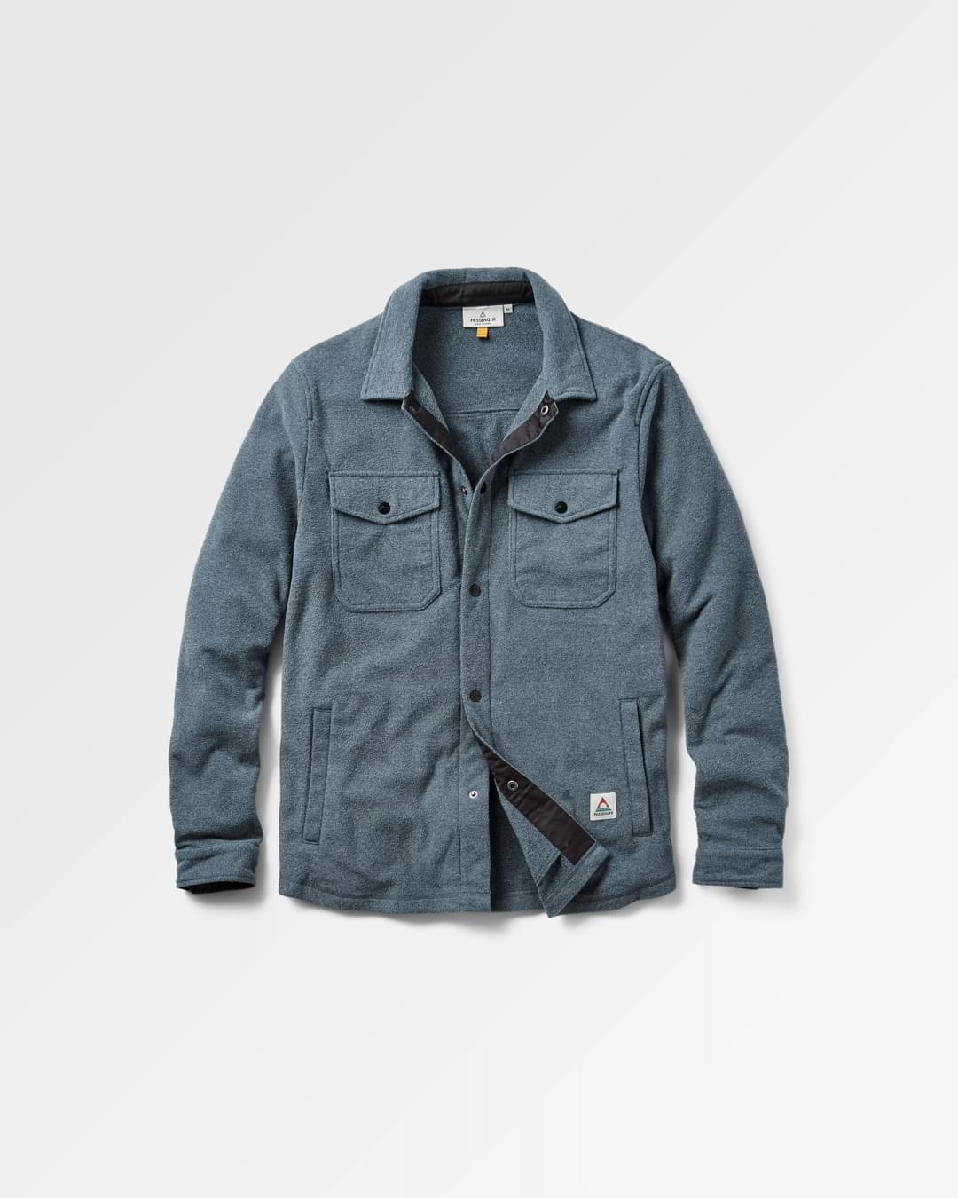 Maple Recycled Polar Fleece Shirt - Navy Marl