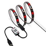 Dc5v Waterproof 1m 2m 3m 4m 5m 5050 Smd Usb Rgb Led Strip Light Bluetooth Control Bar Tv Computer Backlighting