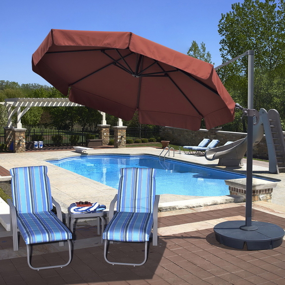 Island Umbrella NU6550 Freeport 11 ft Octagonal Ca...