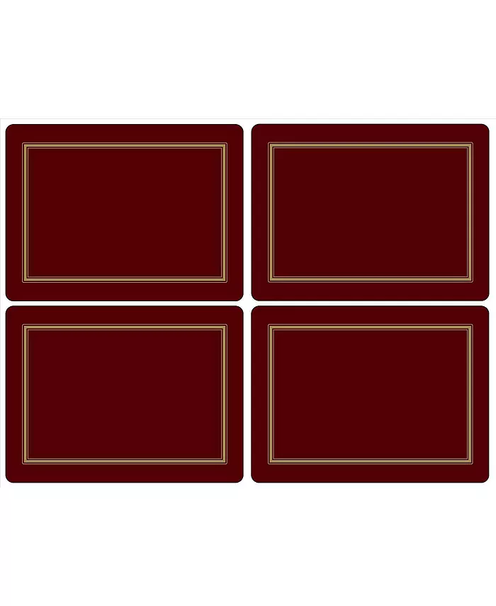 Pimpernel Classic Burgundy Placemats Set of 4