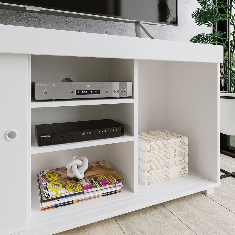 Techni Mobili White Storage TV Stand