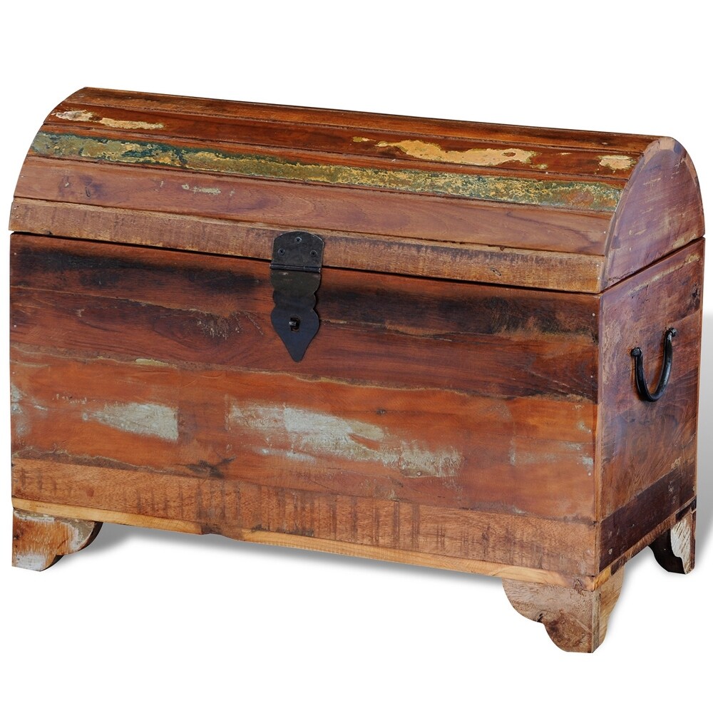 vidaXL Reclaimed Storage Chest Solid Wood   brown