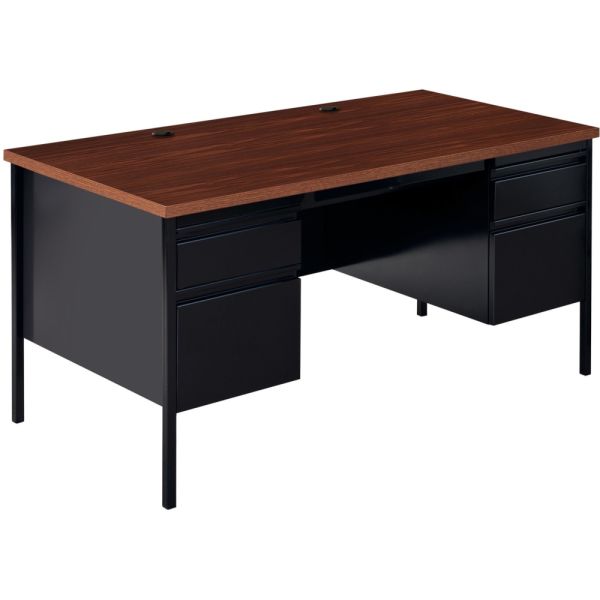 Lorell Fortress Series Double-Pedestal Computer Desk