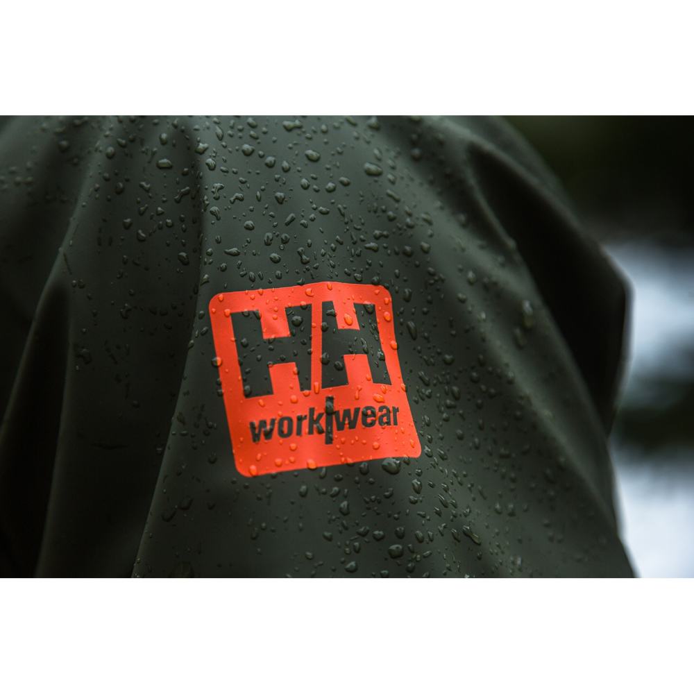 Helly Hansen PU Gale Waterproof Rain Jacket Army Green 4X