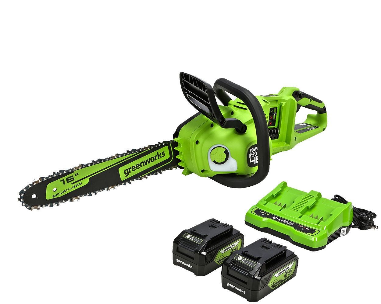 48V (2 X 24V) 16-Inch Cordless Chainsaw | Greenworks Tools