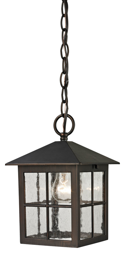 Cornerstone Shaker Heights Pendant Lantern  Hazelnut Bronze   Transitional   Outdoor Hanging Lights   by Buildcom  Houzz