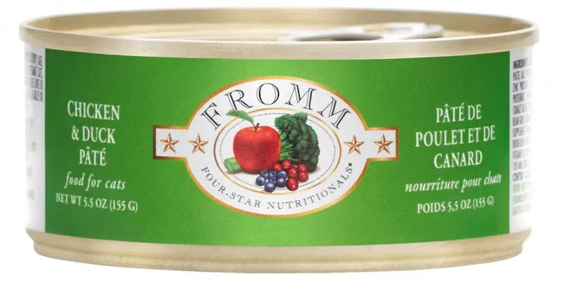 Fromm Four Star Grain Free Chicken and Duck Pate Canned Cat Food;