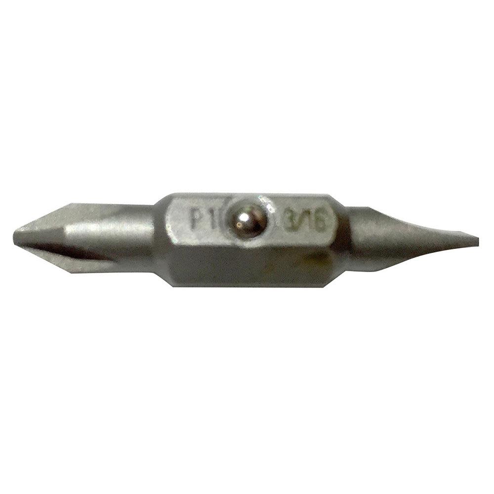 Milwaukee #1 PH-3/16 in. SLT DBL End Bit 50-32-0205 from Milwaukee