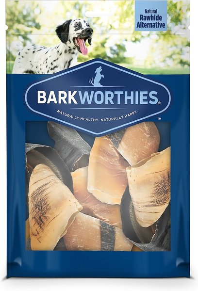 Barkworthies Cow Hooves Dog Chews， 12 count