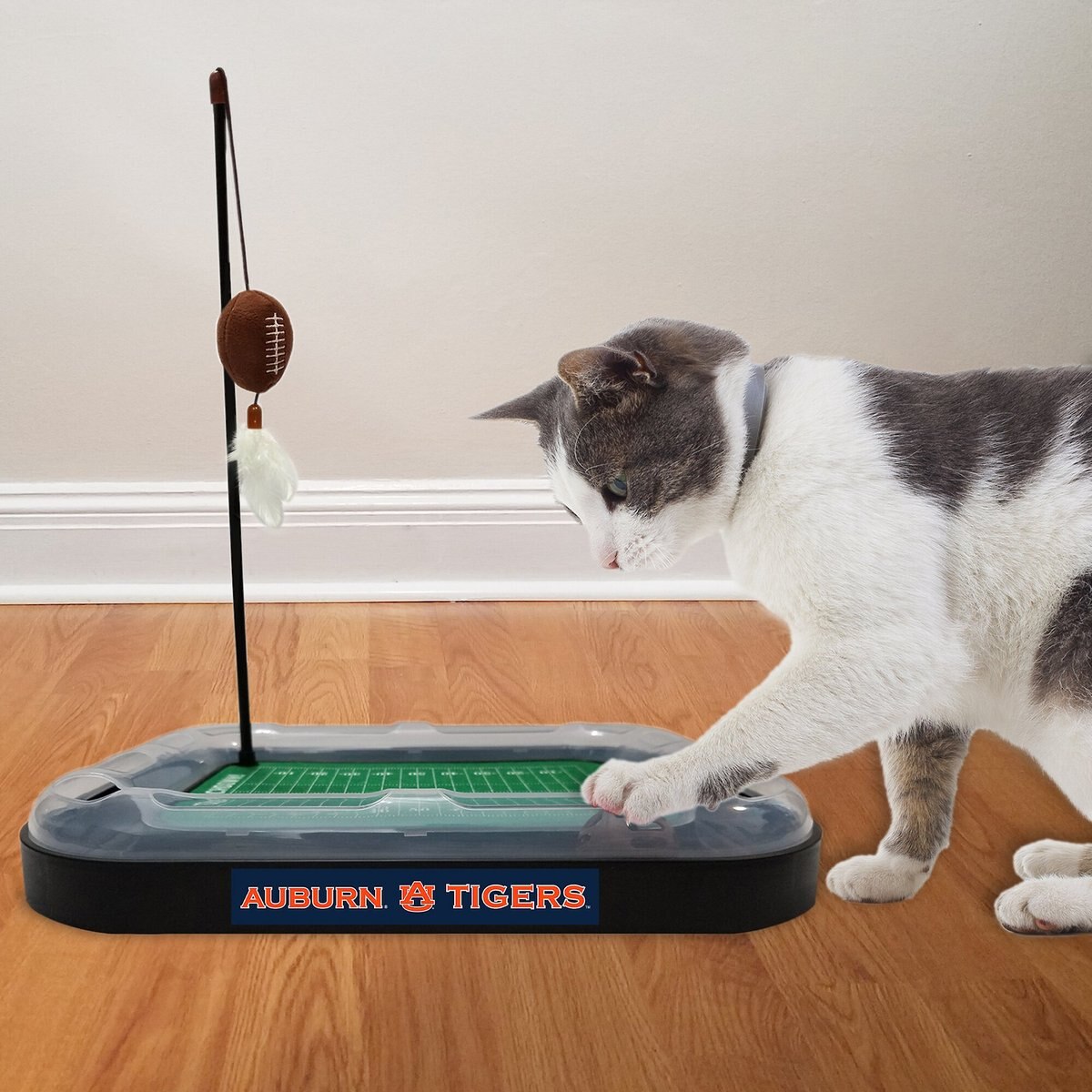 Pets First NFL Football Field Cat Scratcher Toy with Catnip