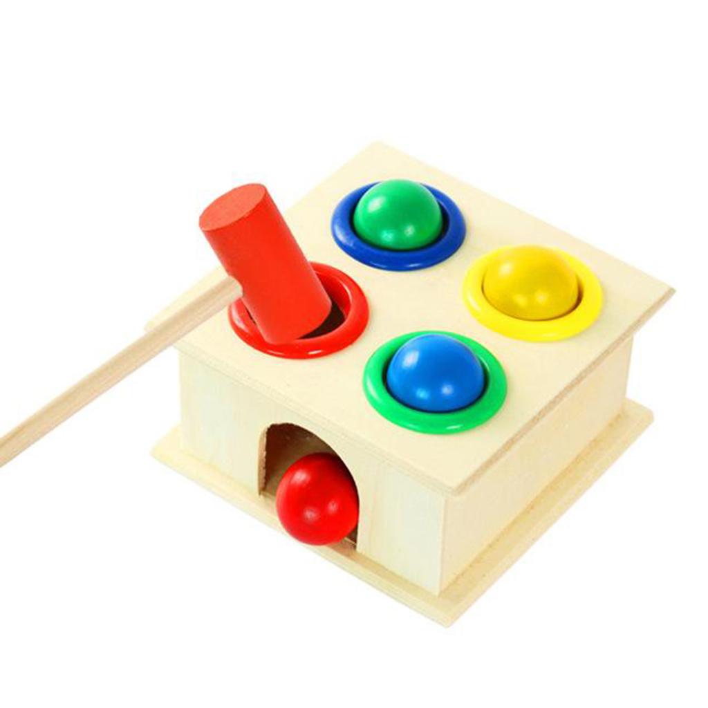 Preschool Wooden Hammering Pounding Toys - Montessori Toddlers Learning Fine Gifts for 2 Year Old boy Toddler Toys