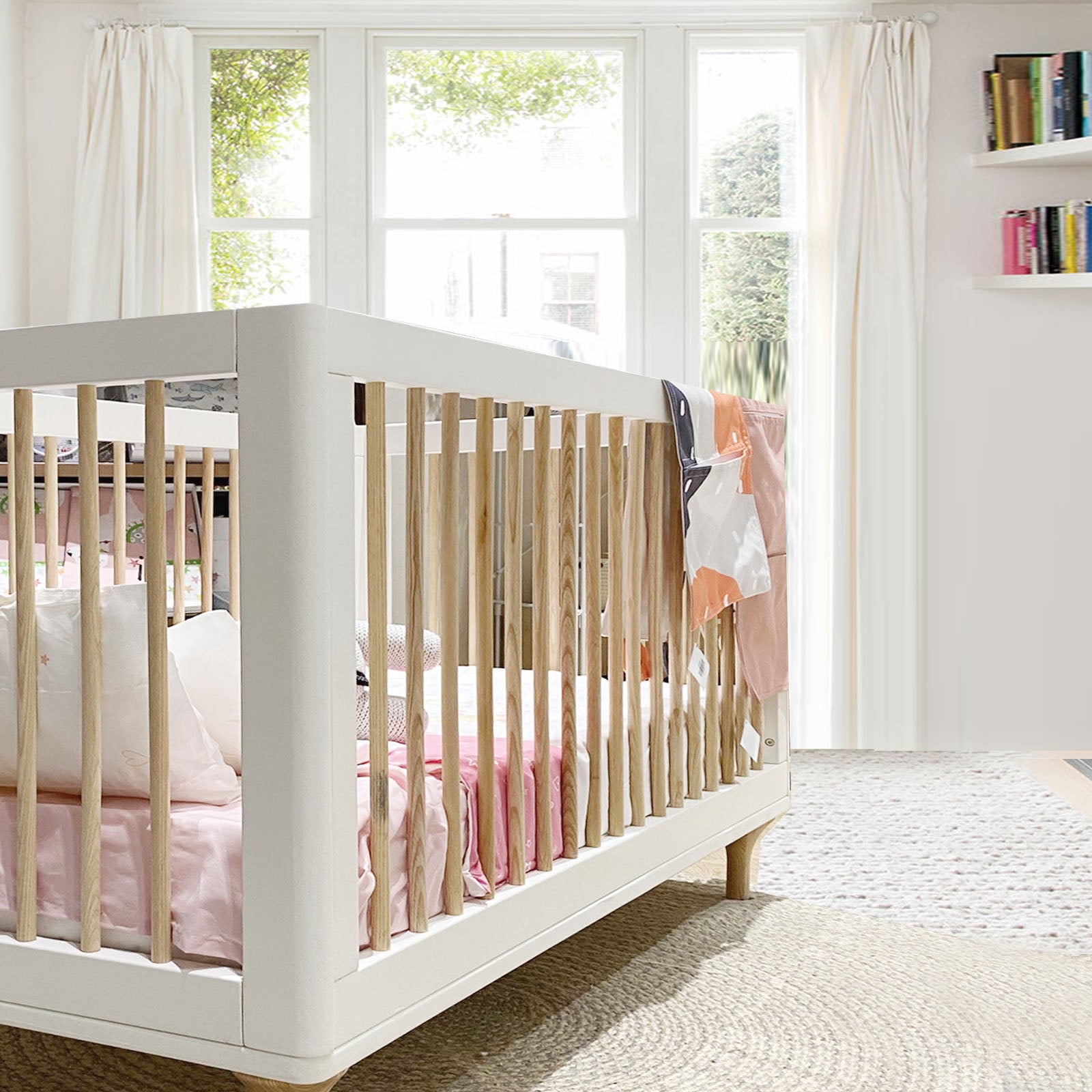 Baby Crib Et-Y003-Wh+Nat