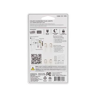 Hampton Bay 1-Gang Duplex Wall Plate with 2 Color Changing Plug Lights and 2 Tamper Resistant Caps BPPSW-MD-2