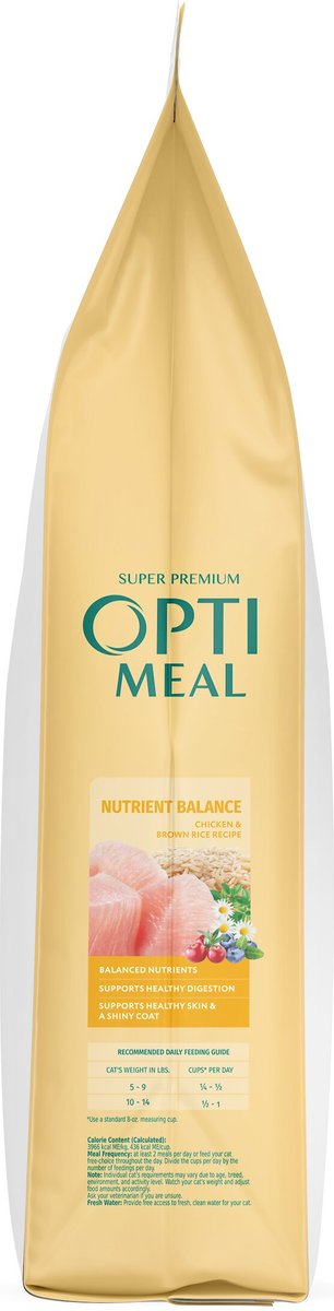 Optimeal Nutrient Balance Chicken and Brown Rice Recipe Dry Cat Food