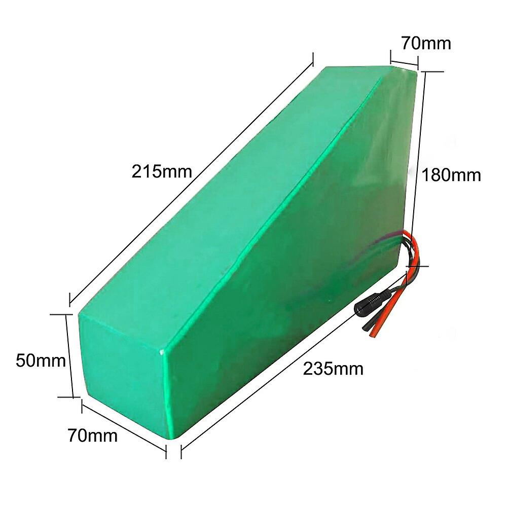 Battery With Charger 5a 18ah 52v Li-ion 18650 Rechargeable Electric Bicycle E-bike Ebike Accept Customization 14s6p 235 * 215 * 180 * 70 * 70 * 50mm