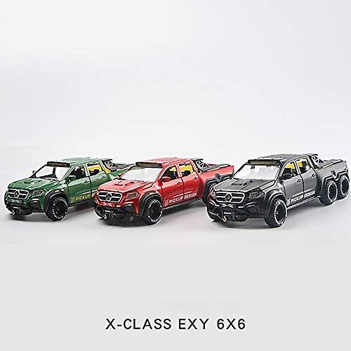 Simulation Alloy Car Modle Pickup 1/28 Metal Toy Car Sound Light Pull Back Model Toys For Boys Light Toys (black)