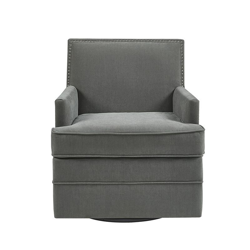 Madison Park Emerson 360 Degree Upholstered Swivel Accent Chair