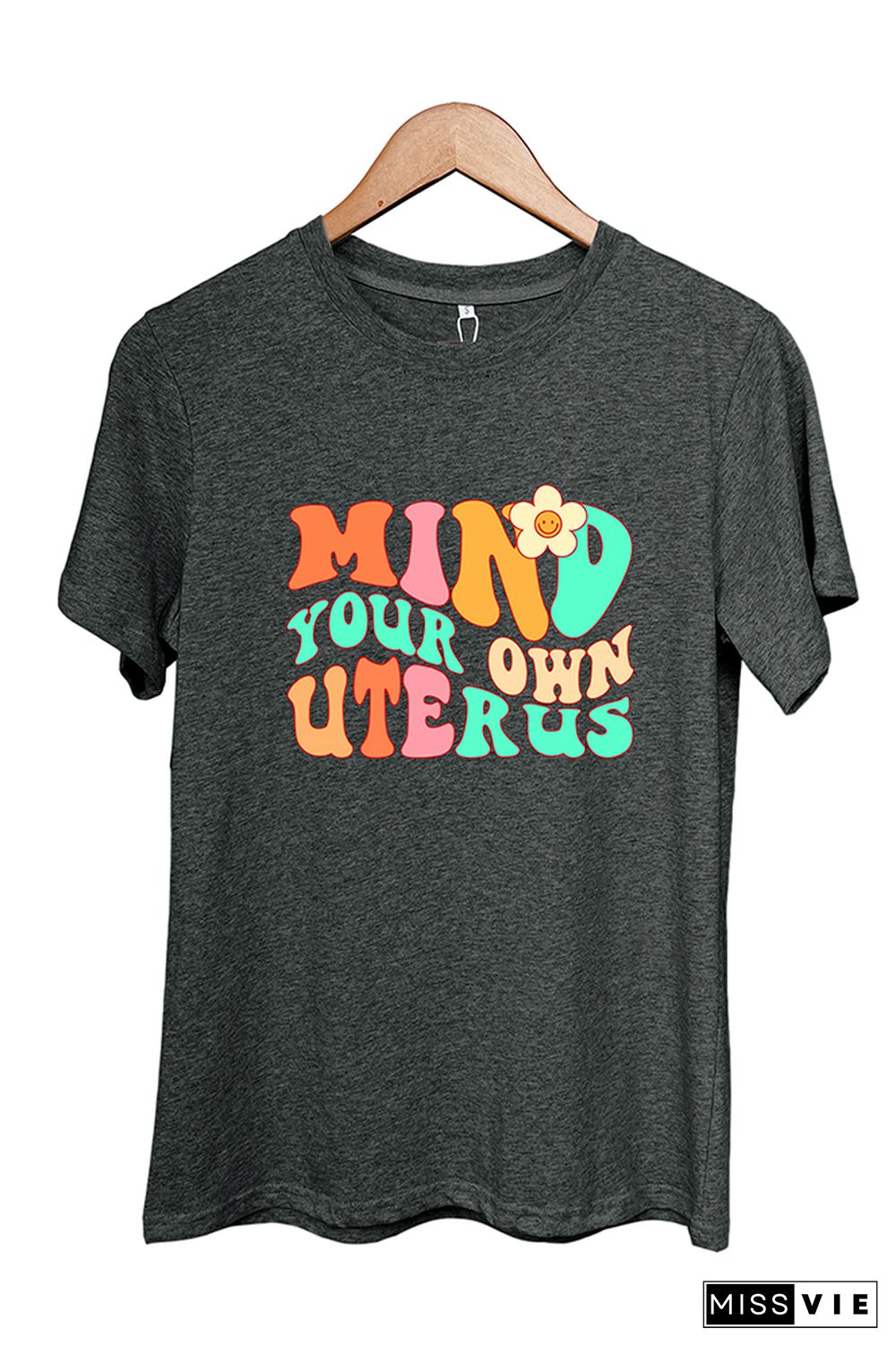 Mind your own Uterus Graphic Tee Wholesale