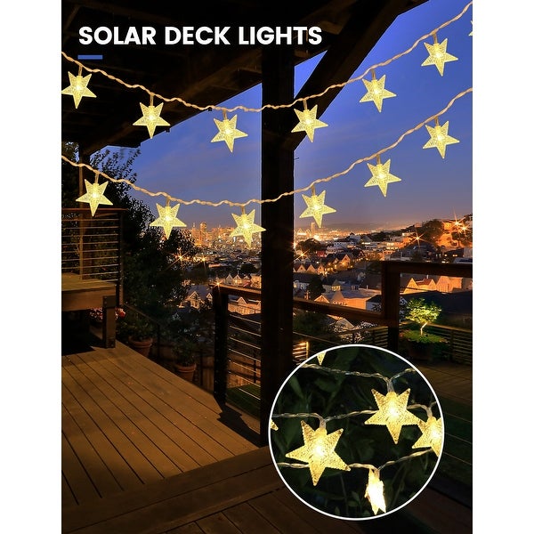 30 Light 19.7 ft. Indoor/Outdoor Waterproof Twinkle Star Solar Power Integrated LED Fairy String Light (4 Pack) - 19.7 ft. Shopping - The Best Deals on String Lights | 41742142