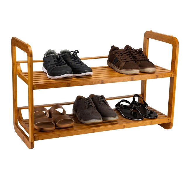 Organize It All 2 Tier Stackable Shoe Rack Lohas Collection