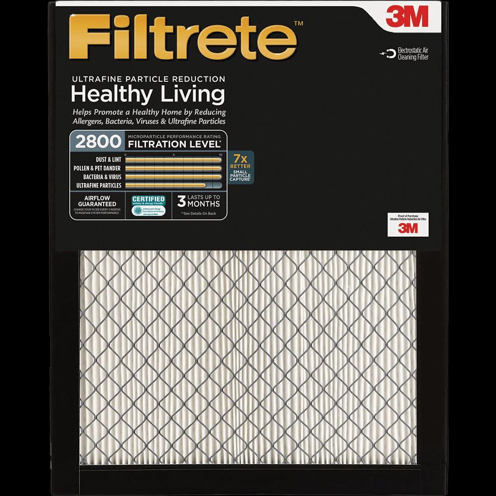 3M Filtrete 2800 MPR Ultrafine Particle Reduction Filters 16x25x1 2-Pack