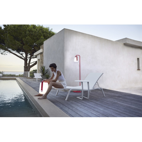 Bain de soleil FERMOB Alizé STEREO- Chaise longue réglable aluminium