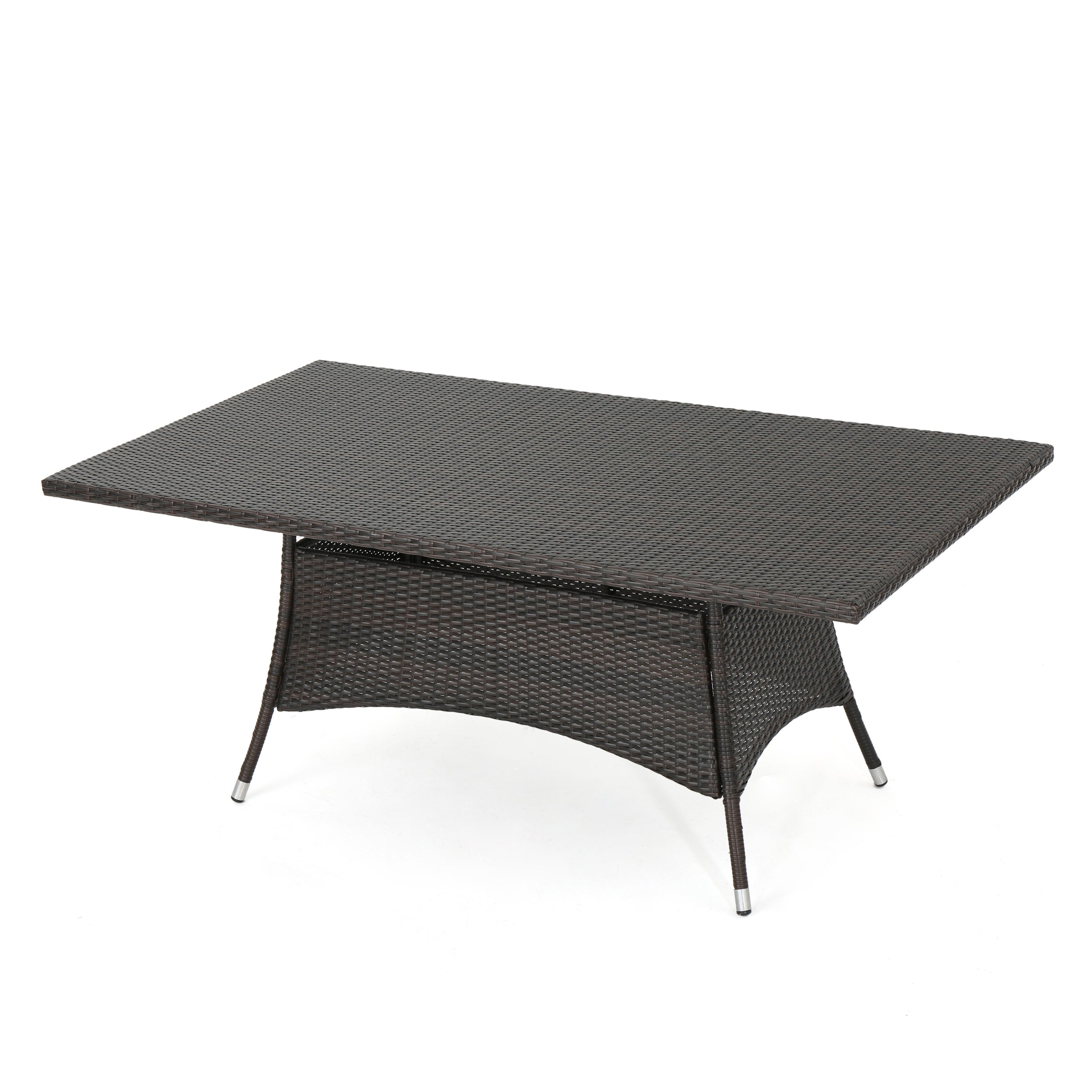 Manteo Rectangular Outdoor Wicker Dining Table