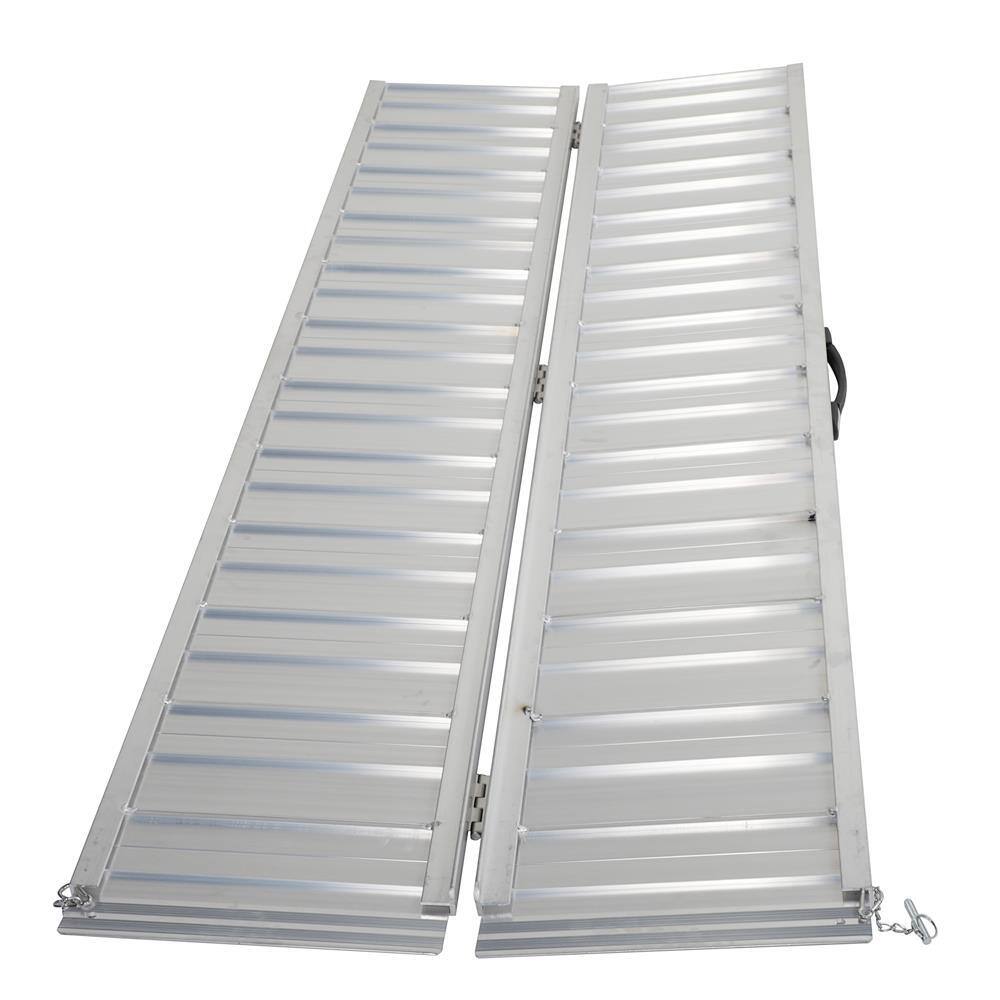 Karl home 6 ft. Portable Aluminum Threshold Ramp Fit For Wheelchair Scooter Doorway Access Door Anti Slip Ramp 626787690816