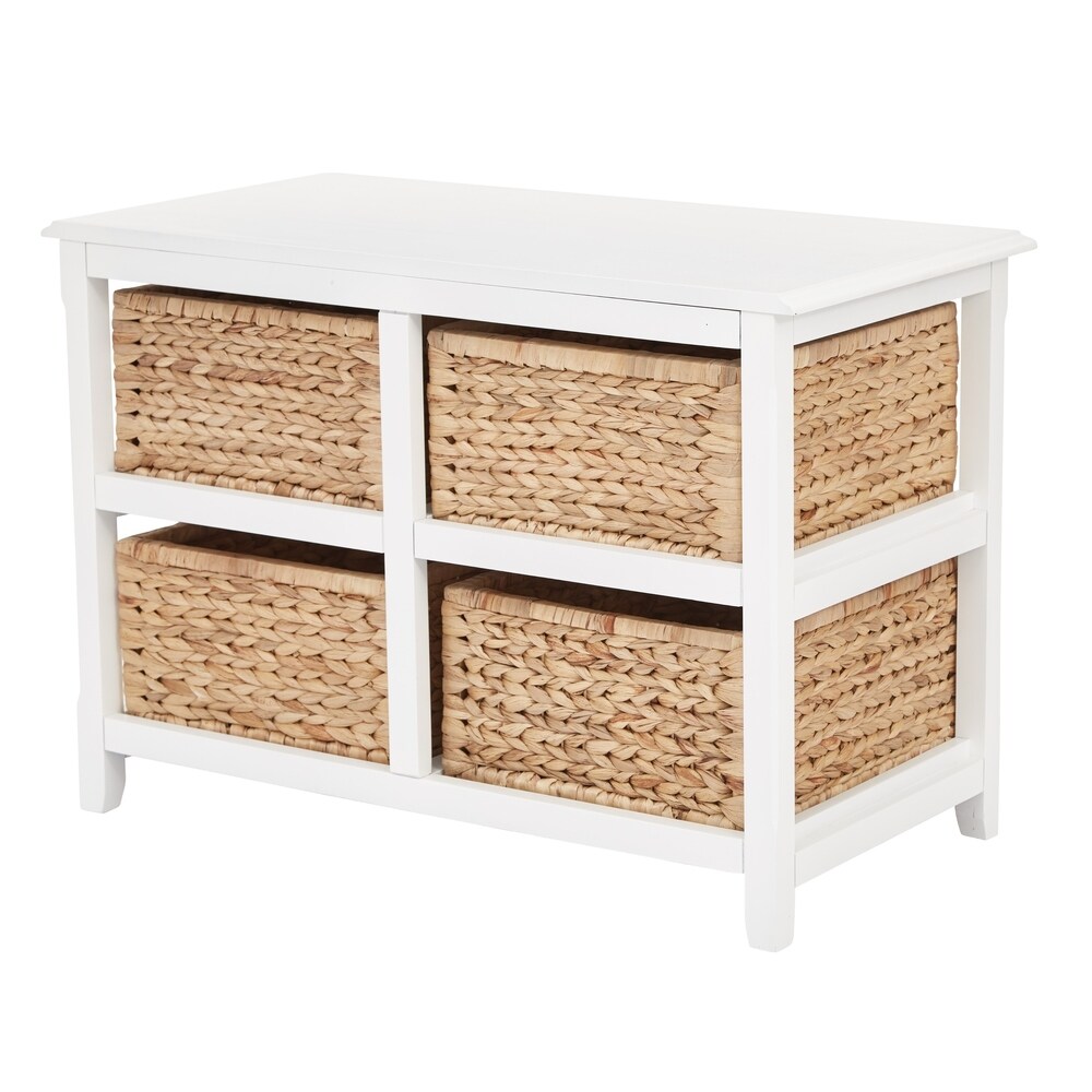 Seabrook Two Tier Storage Unit and Natural Baskets