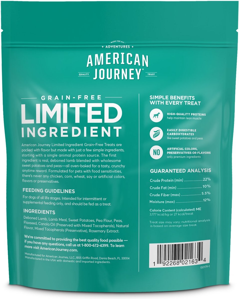 American Journey Lamb and Sweet Potato Recipe Limited Ingredient Dog Treats