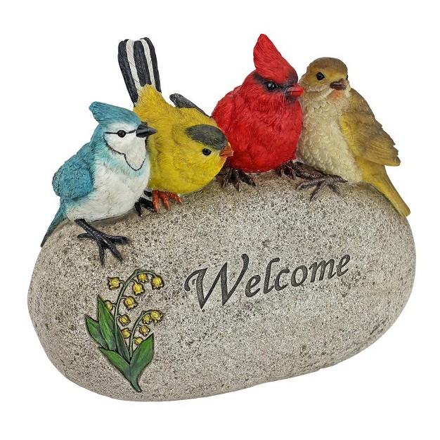 Design Toscano Birdy Welcome Garden Stone Statue Large