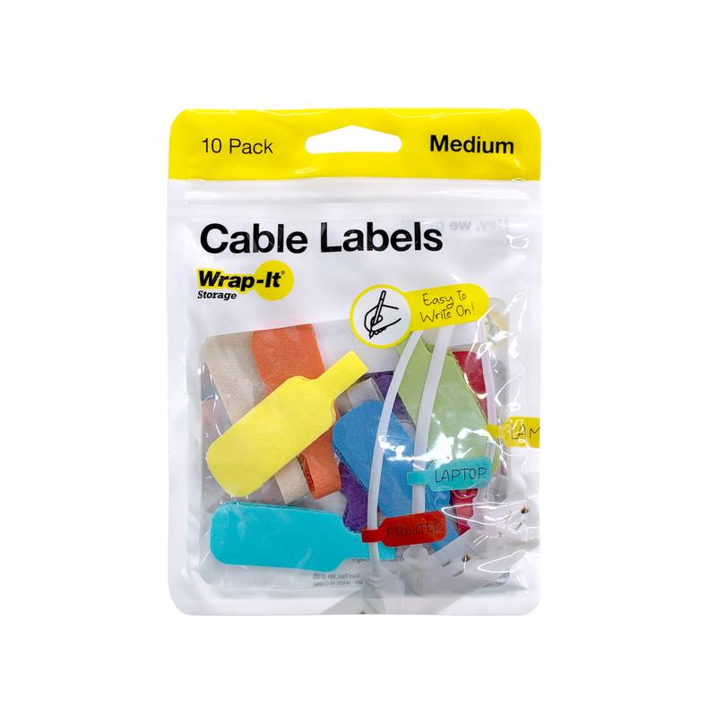 CABLE LABELS MEDIUM 10PK