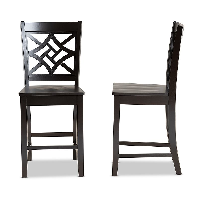 Baxton Studio Nicolette Counter Stool 2-piece Set