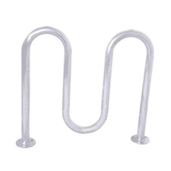 Ultra Play 2 ft Galvanized 3-Loop Surface Mount Contemporary Commercial Bike Rack 5803SM