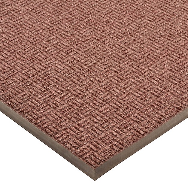 3 x27 x5 x27 Solid Doormat Burgundy Hometrax