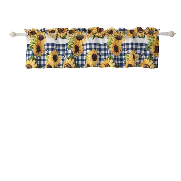 Sunflower Window Valance Gold 84in X 16in 2in By Barefoot Bungalow