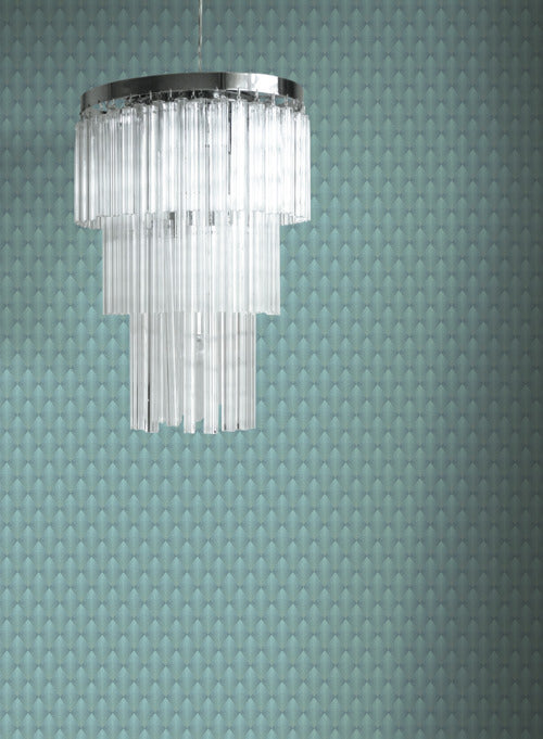 Club Diamond Wallpaper in Grey and Brown from the Deco Collection