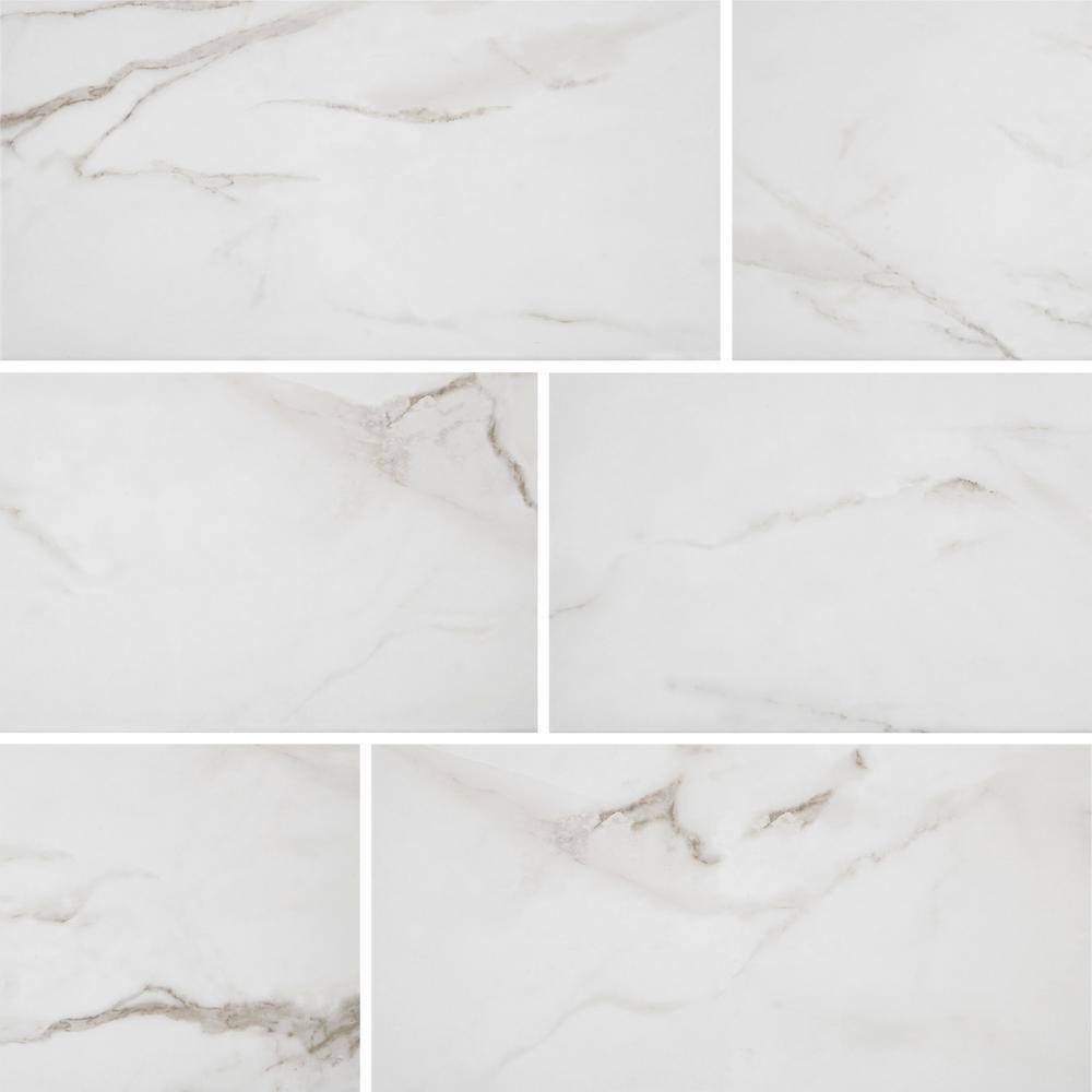 Florida Tile Home Collection Michelangelo White 9 in. x 18 in. Glossy Ceramic Wall Tile (21.8 sq. ft.Case) CHDEZEN109X18